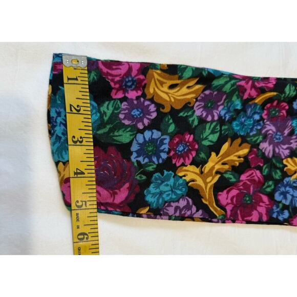 Vintage Sarah Taylor Floral Dress Size 6 80/90s Puff Sleeves - Picture 11 of 16